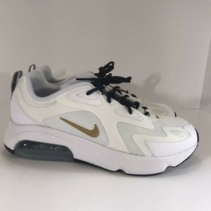 WMNS Air Max 200 White/Metallic Gold/Black